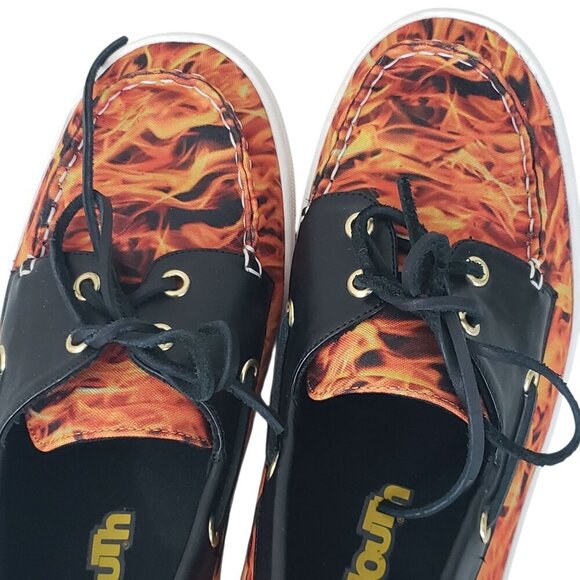 Loudmouth Flames Sailor Boat Style Loafers - Picture 7 of 11